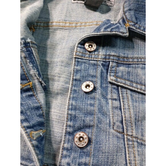 R4R Jeans  Jacket Medium Wash Girl Jean Crop Jacket Sz M - Picture 8 of 9